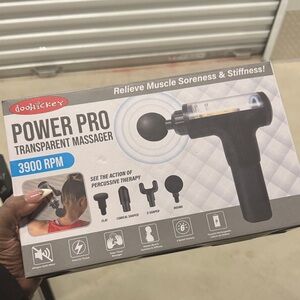 Power Pro Transparent Massager - Black